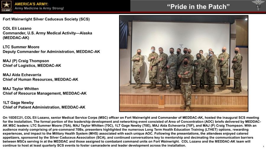 Fort Wainwright AK SCS Q1FY22 OPD Event